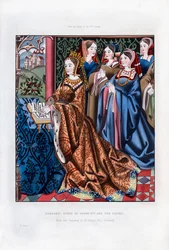 Margarita, Reina de Enrique VI, y su Corte, mediados del siglo XV, 1843