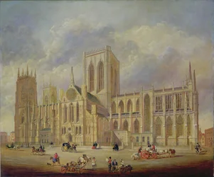 York Minster desde el sur (óleo sobre lienzo)