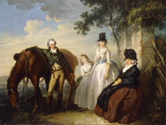 Retrato de grupo de la familia Parker