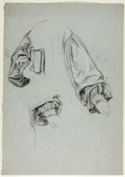 Tres bocetos de mangas