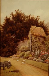 Una vieja casa de jardín en Hartwell House