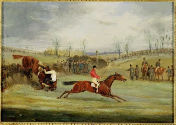 Una carrera de obstáculos, otra valla