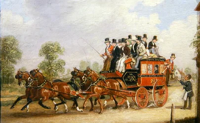 Escena de carruajes