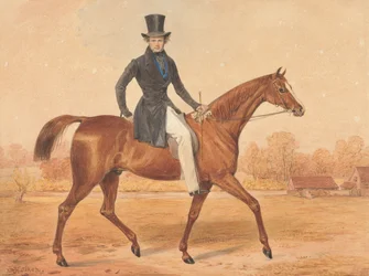 H. Grant a caballo