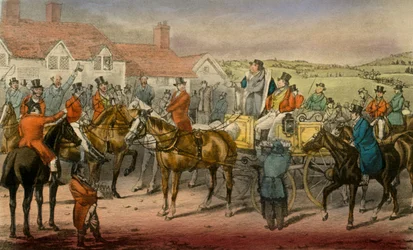 El Sr. Jorrocks declara su Incapacidad para suscribirse a los Perros de Caza del Surrey, 1838