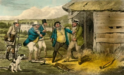 El guardabosques del hacendado Cheatum ataca al asesino del viejo Tom, 1838