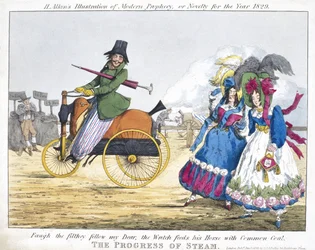 El progreso del vapor, 1829