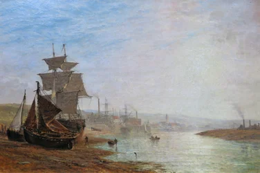 Marea baja cerca de Shoreham, Sussex