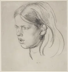 Cabeza de una niña