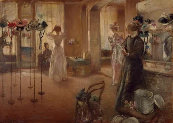 La tienda de sombreros, 1892