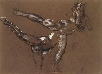 Dos estudios de un desnudo femenino