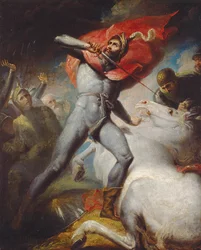 El voto del conde de Warwick antes de la batalla de Towton