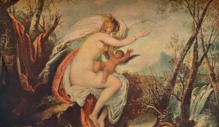 Venus y Cupido, 1914