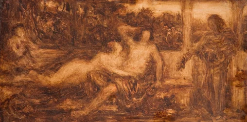 Estudio de figuras desnudas y vestidas