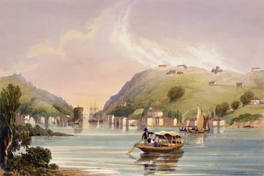Pasajes, la posición de Lord John Hay, 1838