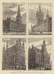 Cuatro ayuntamientos flamencos, sugerencias para nuestros nuevos tribunales de justicia