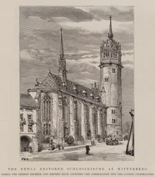 La recién restaurada Schlosskirche en Wittenberg