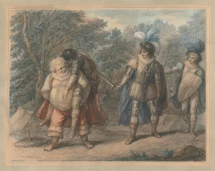 Falstaff cargando a Hotspur muerto