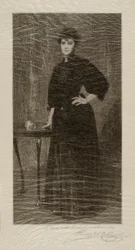Una dama de negro