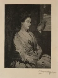 Niña con palomas
