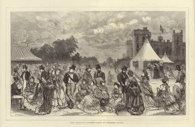 Fiesta en el jardín de Su Majestad en el Castillo de Windsor