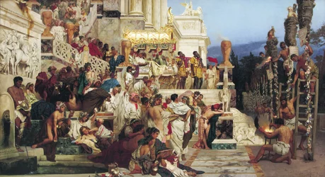 La luz del cristianismo, las antorchas de Nerón