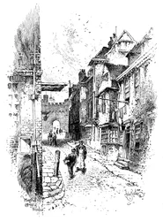 La puerta de Enrique VIII, Castillo de Windsor, c1888