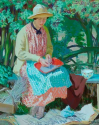 Lavanda (óleo sobre lienzo)