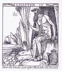 Cómo los griegos enviaron tras Filoctetes el arquero