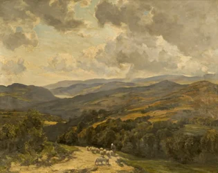 Colinas galesas cerca de Barmouth