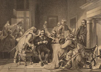 Carlos I en la sala de guardia, 1886