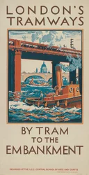 En tranvía al Embankment, 1924