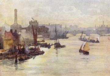 Tarde de Otoño, desde el Puente de Southwark