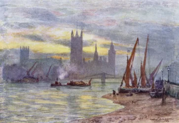 Casas del Parlamento desde Lambeth