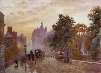Hacia el oeste desde Hyde Park Corner