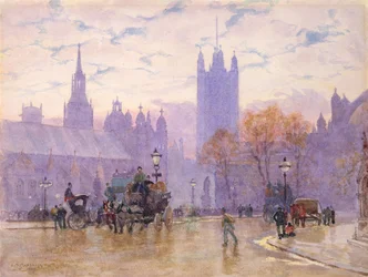 Mañana en Parliament Square, 1889
