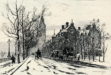 El Embankment, Westminster, c1892, 1894