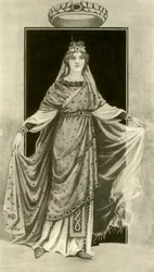 Una dama noble del siglo VI, d.C., 1924