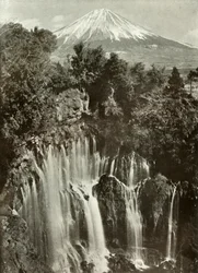 Fuji y la Cascada Shira-Ito, 1910