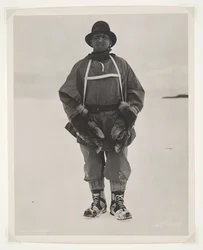 Teniente Bowers durante la expedición Terra Nova (1910-13) al Polo Sur