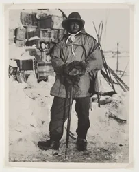 Oficial Evans durante la expedición Terra Nova (1910-13) al Polo Sur
