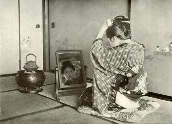Preparándose para el día, 1910