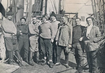 Los oficiales del Terra Nova, viaje de 1912, 1913