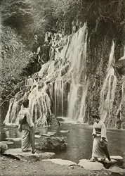 La Cascada de las Joyas Caídas en Yumoto, 1910