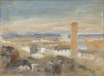 Un campanario entre ruinas