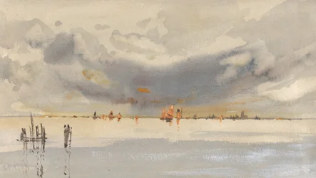 Atardecer en la laguna, Venecia