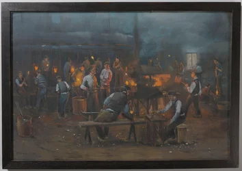 La fábrica de vidrio de Leerdam: el prensado mecánico del vidrio