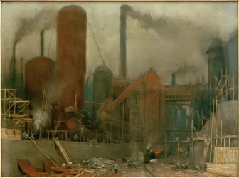 Reconstrucción de la planta de altos hornos de Ilsede en Peine