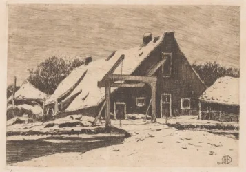 Granja con puente levadizo
