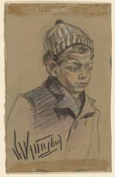 Niño con abrigo y sombrero
